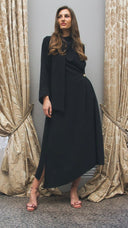 Twist Detail Midi Dress