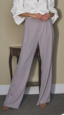 Wide Double Pleated Trouser