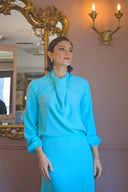 Neck Tie Detail Blouse