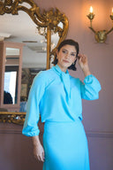 Neck Tie Detail Blouse